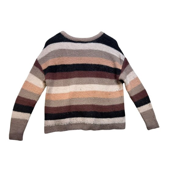 Torrid Womens Striped Cropped Sweater Multi-Color Size 00 Tan Cream Tones - Picture 8 of 12